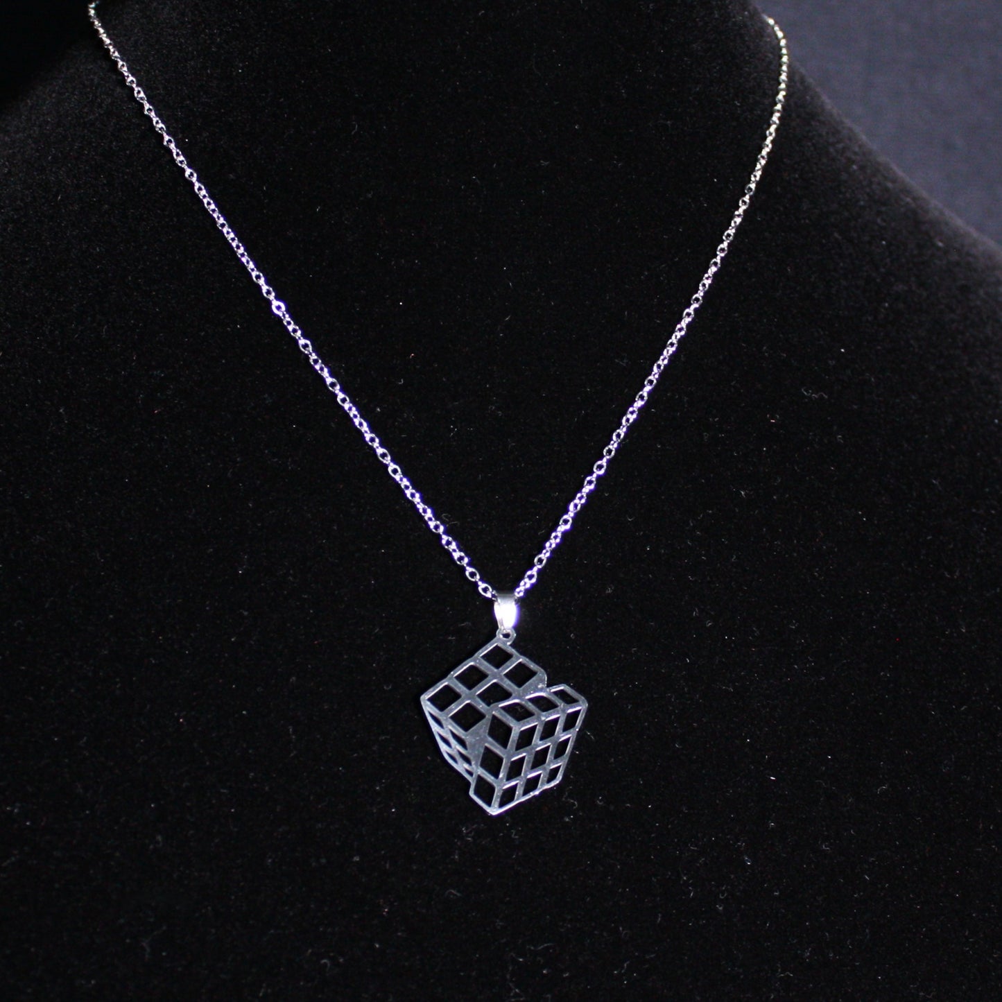 Stainless Steel 3x3 Necklace